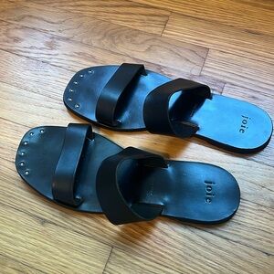 COPY - NWOT Joie Black Leather Snadals
